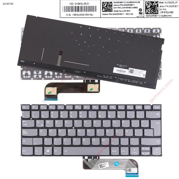 Lenovo Yoga S730-13IWL S730-13IML  IdeaPad 730S  GRAY (Backlit Win8) LA LCM16K5  SN20R39011  LCM16K56LAJ6862 Laptop Keyboard (Original)