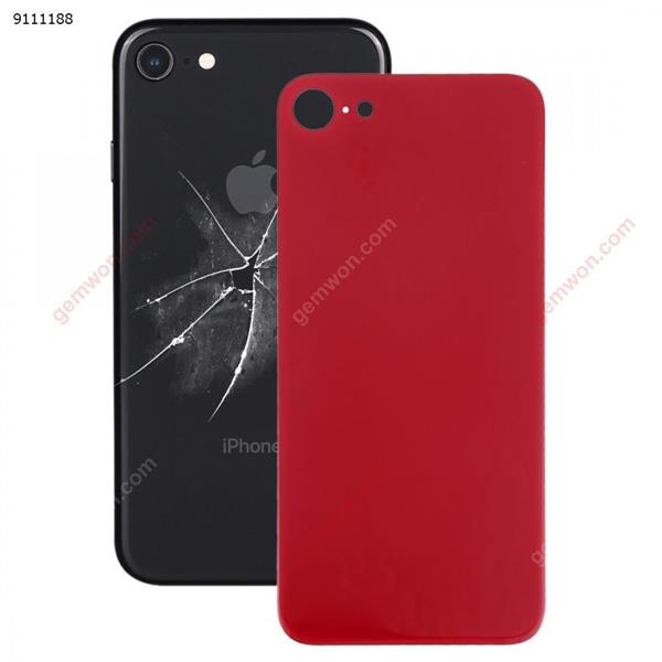 Easy Replacement Big Camera Hole Glass Back Battery Cover with Adhesive for iPhone 8(Red) iPhone Replacement Parts Apple iPhone 8