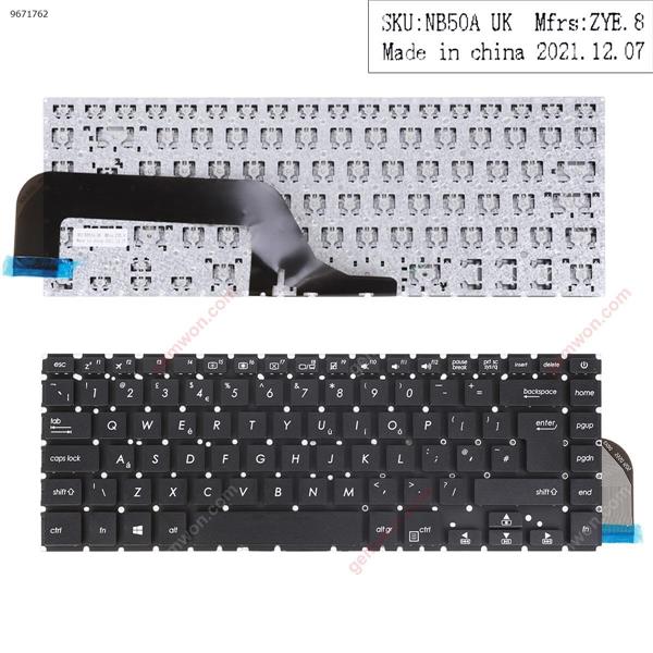 ASUS VivoBook 15 X505BA X505 X505BP BLACK(without FRAME) UK N/A Laptop Keyboard (OEM-B)