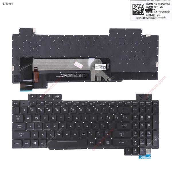 Asus GL503GE BLACK (Without FRAME, Full Colorful Backlit ,WIN8 Pulled)  US V7014BDSS1 Laptop Keyboard (OEM-B)
