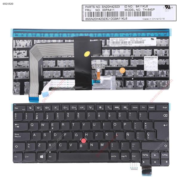 Lenovo Thinkpad T460P T470P BLACK FRAME BLACK ( with point stick win8 )OEM SP TH-84SP SN20H42323 Laptop Keyboard (OEM-A)