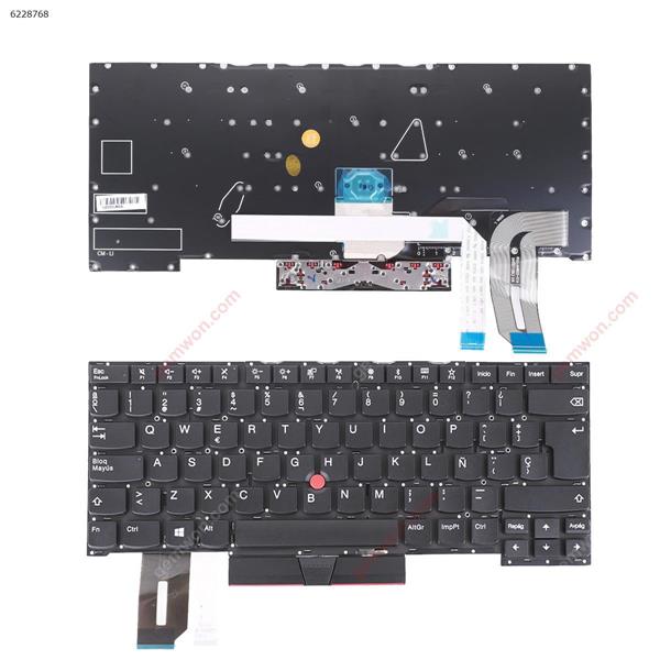 Lenovo T490S   Black  ( with point stick win8  )OEM SP N/A Laptop Keyboard (OEM-A)