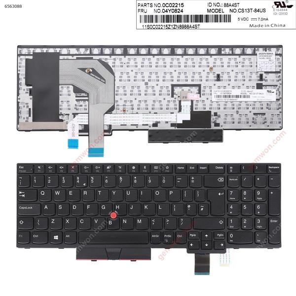 Lenovo IBM ThinkPad T580 BLACK FRAME BLACK(With Point,For Win8)  UK CS13XBL SN20P41603AA Laptop Keyboard (Original)