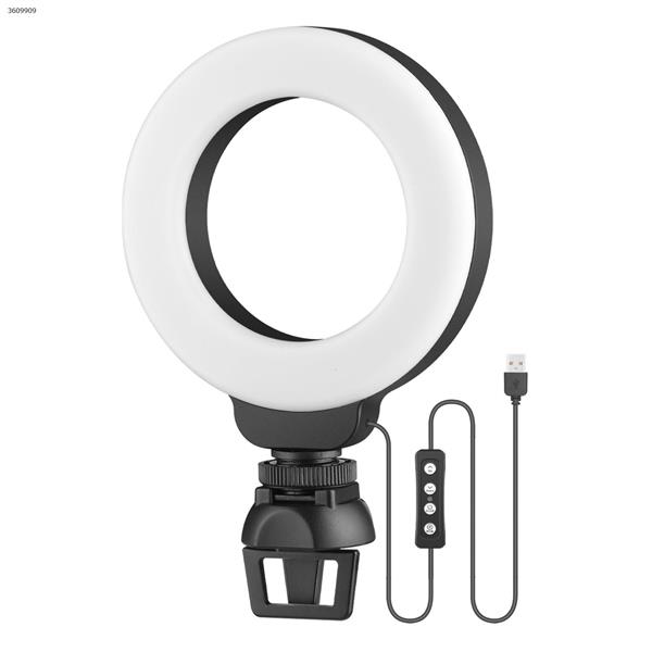 4 inch  Small Selfie Ring Light, Video Conference Lighting  Webcam Light for Laptop/PC Monitor, 3 Light Modes & 10 Brightness Levels, Makeup, YouTube, TikTok  W481 LED Ring Light L204