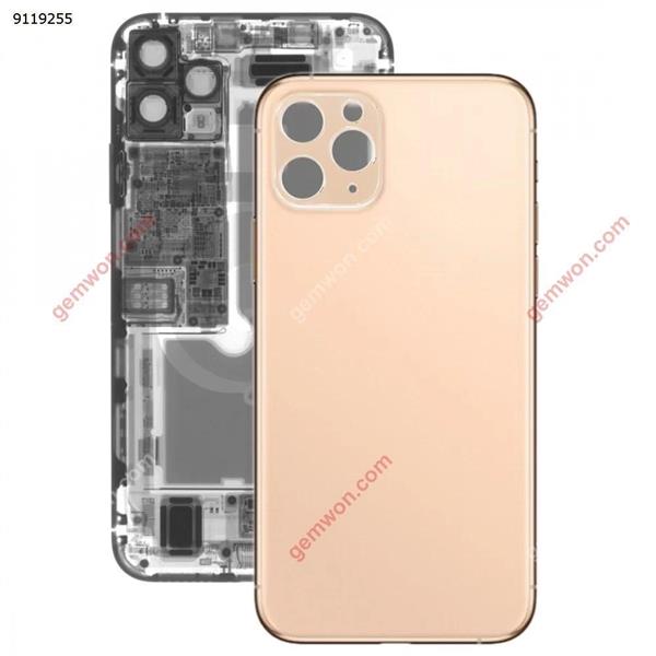 Glass Battery Back Cover for iPhone 11 Pro Max Gold Replacement Parts iPhone Replacement Parts iPhone 11 Pro Max Parts