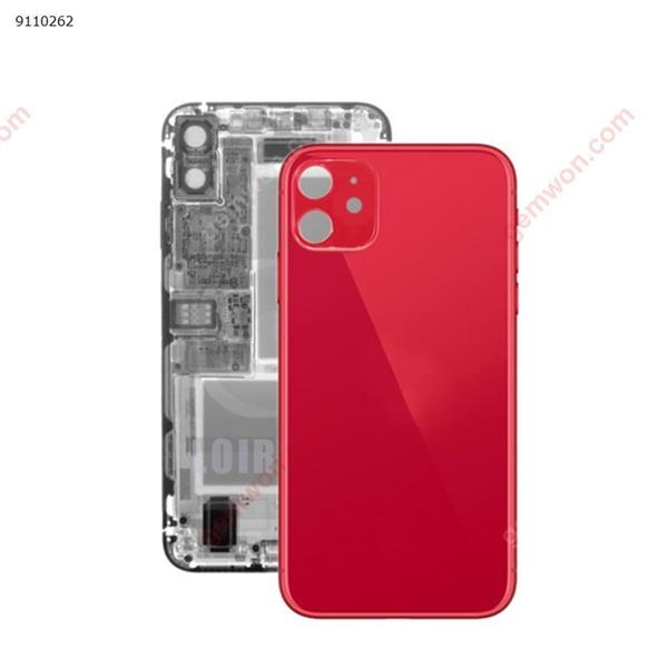 Glass Battery Back Cover for iPhone 11(Red) iPhone Replacement Parts Apple iPhone 11