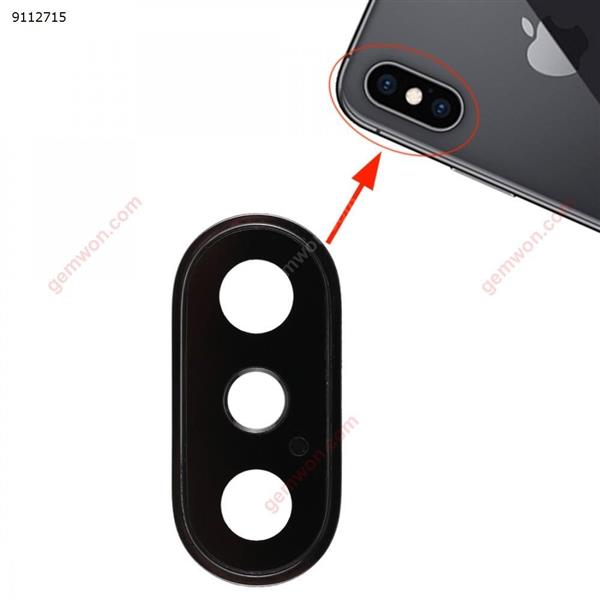Back Camera Bezel with Lens Cover for iPhone XS / XS Max (Black) iPhone Replacement Parts Apple iPhone XS