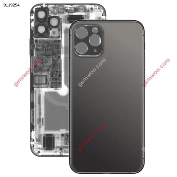 Glass Battery Back Cover for iPhone 11 Pro Max Black Replacement Parts iPhone Replacement Parts iPhone 11 Pro Max Parts