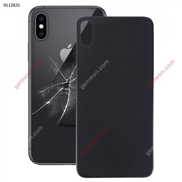 Easy Replacement Big Camera Hole Glass Back Battery Cover with Adhesive for iPhone XS Max(Black) iPhone Replacement Parts Apple iPhone XS Max