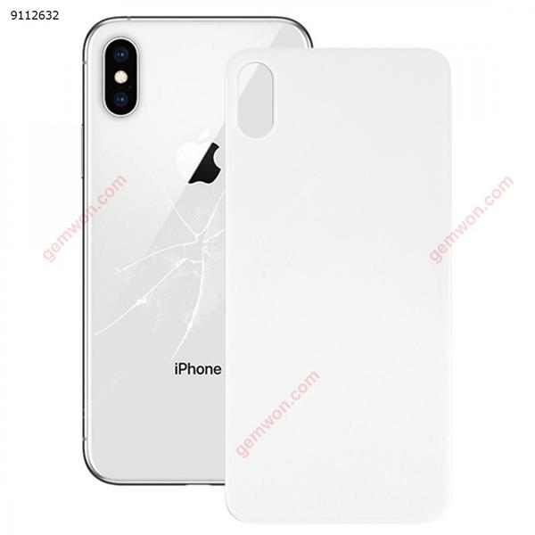 Easy Replacement Big Camera Hole Glass Back Battery Cover with Adhesive for iPhone XS Max(White) iPhone Replacement Parts Apple iPhone XS Max