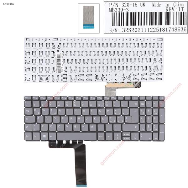 Lenovo IdeaPad 320-15ABR 320-15IAP 320-15AST 320-15IKB 320-15ISK GRAY  win8 IT N/A Laptop Keyboard (Original)