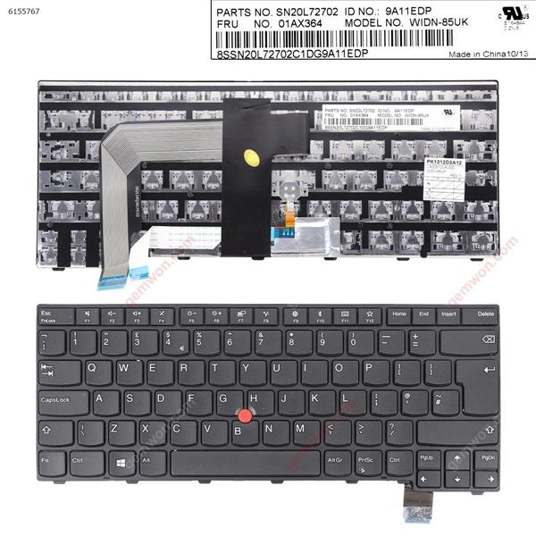 IBM ThinkPad T460P T470P BLACK FRAME BLACK (with point stick For Win8)OEM UK N/A Laptop Keyboard ()