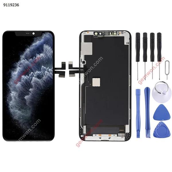 OLED Material LCD Screen and Digitizer Full Assembly with Frame for iPhone 11 Pro Max(Black) iPhone Replacement Parts iPhone 11 Pro Max Parts