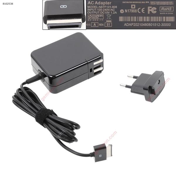 ASUS 15V1.2A 18W TF101 TF201 TF300 TF700（Wall Charger Portable Power Adapter）Plug：EU Laptop Adapter 15V 1.2A 18W