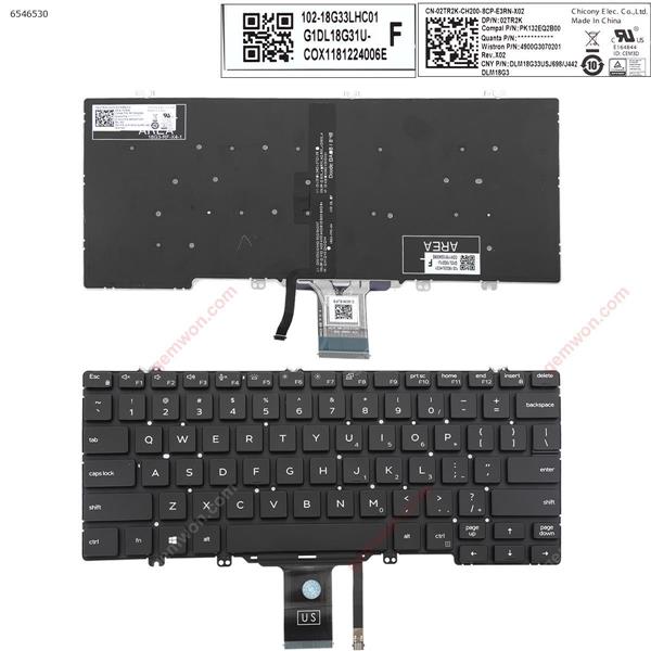 DELL LATITUD E5200 3300 5300 7200 7300 3301 7290 5310 BLACK (Backlit Win8) US 02TR2K PK132EQ2B00  4900G3070201 Laptop Keyboard (Original)