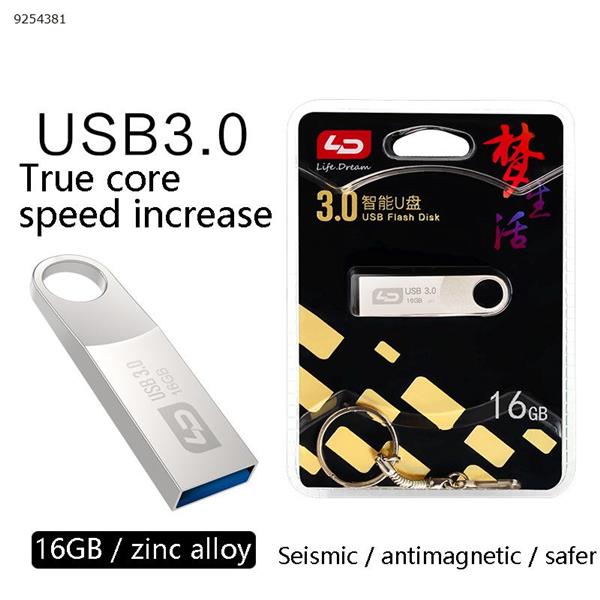 LD Heno Mini 16GB Metal USB3.0 Mobile U Disk Car Speaker Computer Flash Storage U Disk UD023 Mobile Storage UD023