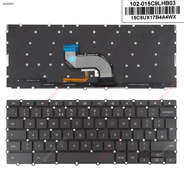 ASUS CHROMEBOOK FLIP C302C  C302CA   C302 BLACK (Backlit win8) UK N/A Laptop Keyboard (OEM-A)