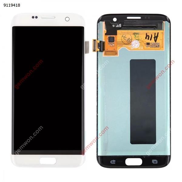 Original LCD Display + Touch Panel for Galaxy S7 Edge / G9350 / G935F / G935A / G935V(White) Samsung Replacement Parts Galaxy S7 edge Parts