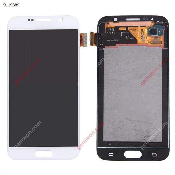 Original LCD Display + Touch Panel for Galaxy S6 / G9200, G920F, G920FD, G920FQ, G920, G920A, G920T, G920S, G920K, G9208, G9208/SS, G9209(White) Samsung Replacement Parts Galaxy S6 Parts