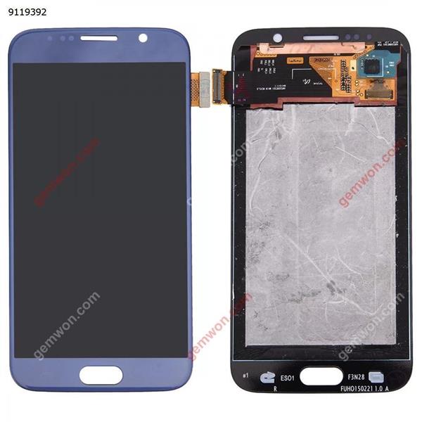 Original LCD Display + Touch Panel for Galaxy S6 / G9200, G920F, G920FD, G920FQ, G920, G920A, G920T, G920S, G920K, G9208, G9208/SS, G9209(Dark Blue) Samsung Replacement Parts Galaxy S6 Parts