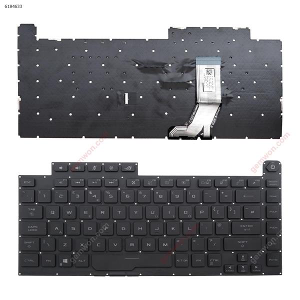 ASUS ROG Strix Scar III G512 L 3 PLUS G531 S5D G531GT G531G g531gu g531gd BLACK (With Backlit Board,WIN8) UK P/N:6037B0196902 0KNR0 461QUK00 V184226JE1 461QUK0020110001U Laptop Keyboard (Original)