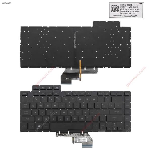 Asus ROG GX502 GX502GW GX502GV GX502LWS GX502LXS BLACK (Backlit win8) US P/N:6037B0202901 0KNR0 461XUS00 V184626ES3 461XUS0020040001N Laptop Keyboard (Original)