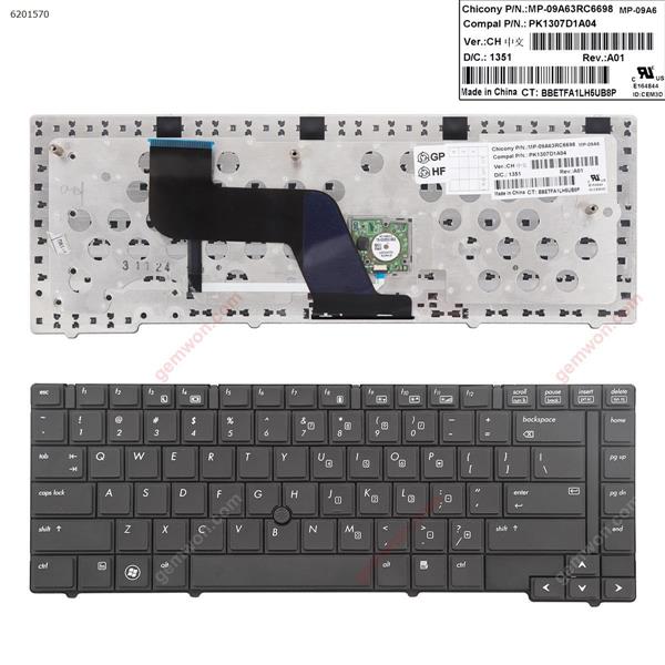 HP EliteBook 8440P 8440W BLACK(With Point stick) Reprint US V103102CS1  PK130702A07 Laptop Keyboard (Reprint)