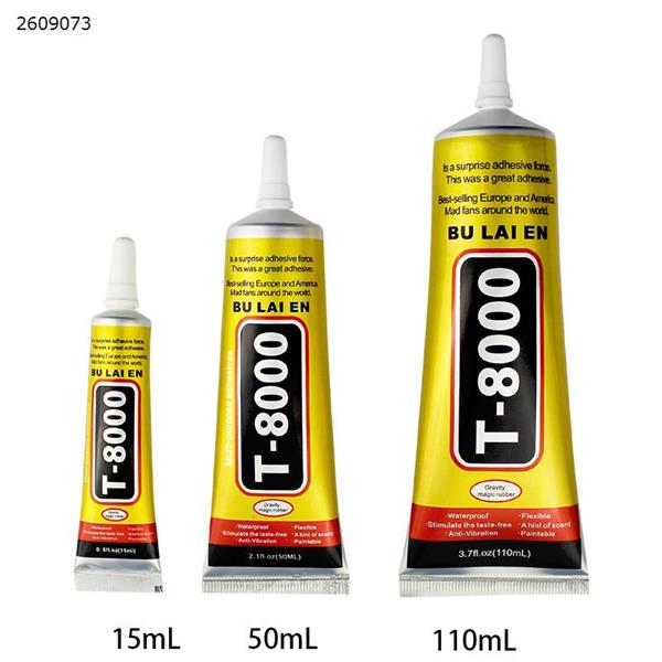 Repair mobile phone case screen sticky super glue DIY material jewelry dot drill glue transparent T8000 glue BULAIEN comes with needle 15ml Other B7000