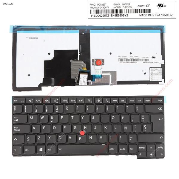Thinkpad T440 T440P T440S T450 T450s T431s E431 BLACK FRAME BLACK (Backlit with point stick ,For Win8) OEM SP CS13TBL  0C02257 Laptop Keyboard (OEM-A)