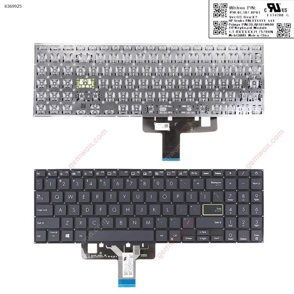 Asus X521FA X521FL X521EA X521EQ X521UA X521IA X521JQ S533F S533FA BLACK (Win8) US 9Z.NG060M801 OKNB0-F 124US00 12062894-0019190000793 NSK-W40SB 01REV:R1.0 Laptop Keyboard (Original)