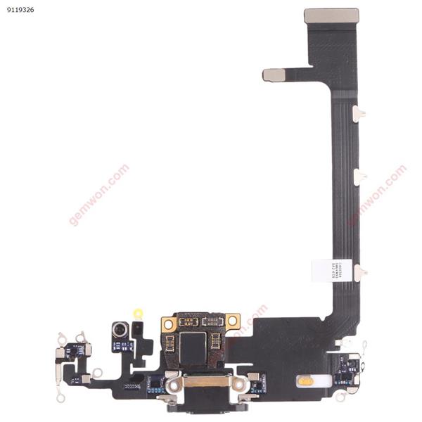 Charging Port Flex Cable With Small Plate for iPhone 11 Pro Max Black Replacement Ribbon Repair Part iPhone Replacement Parts iPhone 11 Pro Max Parts