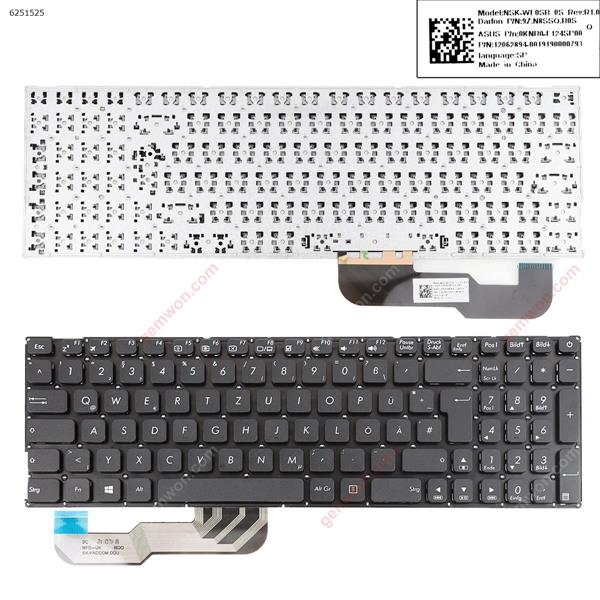 ASUS X541 BLACK(without FRAME)win8  GR 9ZN8SSQ.B0S 12062894-001910000793 Laptop Keyboard (OEM-B)