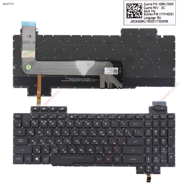 Asus GL503GE BLACK (Without FRAME,Backlit,  WIN8) RU AEBKL700020 V170146DS1 Laptop Keyboard (Original)