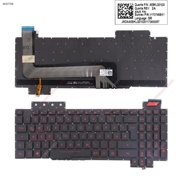 Asus GL503GE BLACK (Without FRAME,Backlit, Red Printing WIN8) GR AEBKLG01020 V170746BK1 Laptop Keyboard (Original)