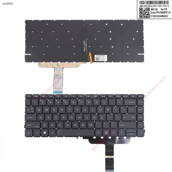 HP ProBook 440 G8 445 G8 BLACK（win8  Backlit） US M23769-001 Laptop Keyboard (OEM-A)