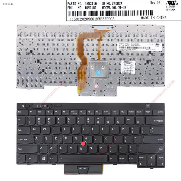 ThinkPad T430 T530 X230 BLACK WIN8 OEM US 0B36060 Laptop Keyboard (OEM-B)