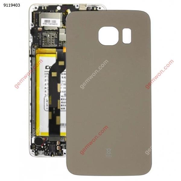 Original Battery Back Cover for Galaxy S6 Edge / G925(Gold) Samsung Replacement Parts Galaxy S6 edge Parts