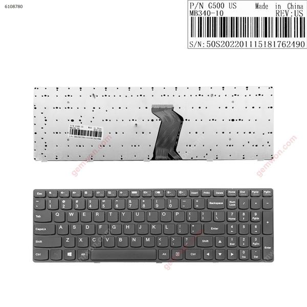 LENOVO G500 G505 G510 BLACK FRAME BLACK(For Win8,OEM) US G500        MB340-010 Laptop Keyboard (OEM-B)