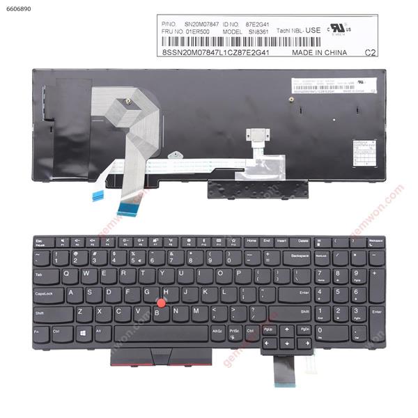 Lenovo IBM ThinkPad P51S T570 BLACK FRAME BLACK(For Win8,With Point) US SN20M07934 01ER582 Laptop Keyboard (OEM-B)