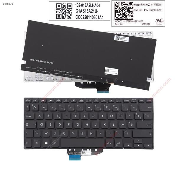 ASUS VIVOBOOK FLIP TP412FAC BL VTM-0 BLACK (Backlit Without FRAME, Win8)  FR JK0HQ210127690000BP20027 P/N:HQ21012769000  ASM18A26F0JH181 Laptop Keyboard (Original)