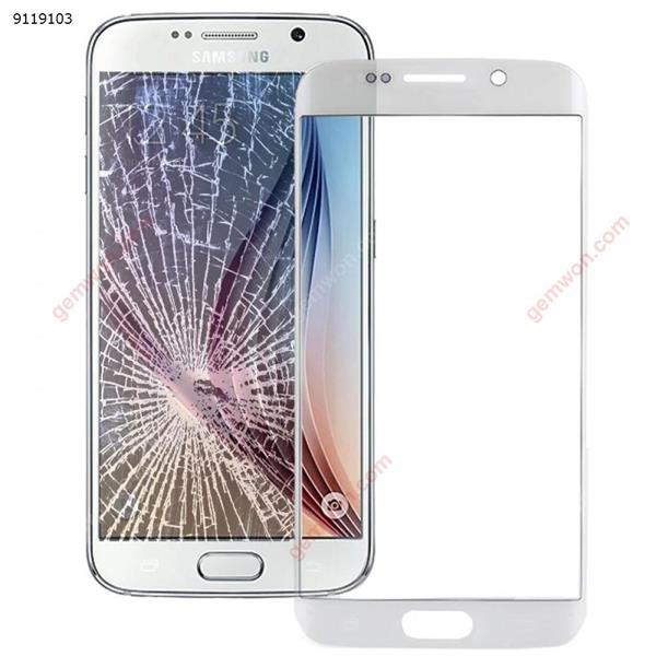 Original Front Screen Outer Glass Lens for Galaxy S6 edge / G925(White)