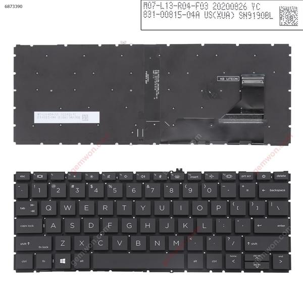 HP EliteBook 830 G7 BLACK ( Win8) US L85737-051 P/N 6037B0161605 Laptop Keyboard (Original)