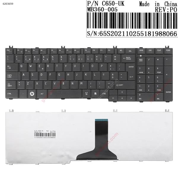 TOSHIBA Satellite C650 C660 L650 L670 BLACK  PO 6037B0049102  9Z,N4WS0V.006  NSK-TN0SV006 Laptop Keyboard (Original)