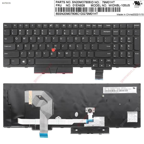Lenovo IBM ThinkPad T580 BLACK FRAME BLACK(For Win8,With Point)  US SN20P41521AA Laptop Keyboard (OEM-B)