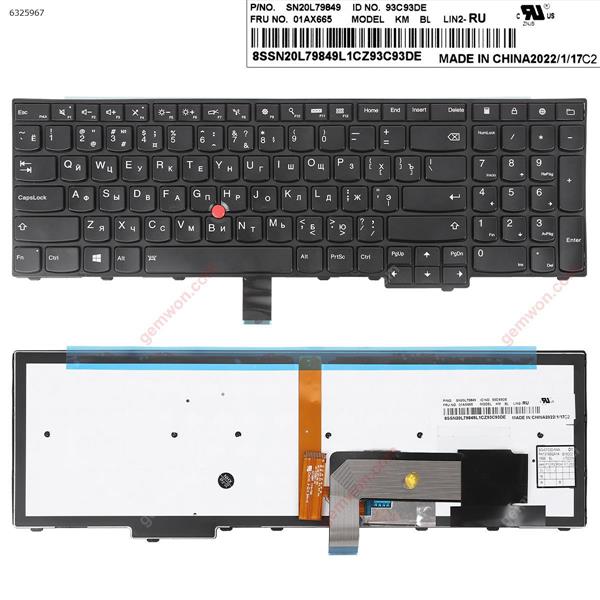 IBM ThinkPad E531 T540 BLACK(Backlit,With Point stick,Win8 )OEM RU N/A Laptop Keyboard ()