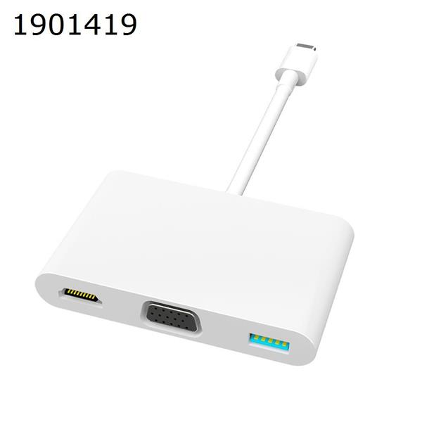 Best type-c 7 in 1 USB Hub MultiPort USB3.0 adapter HDMI PD charger VGA docking station USB HUB PP7A