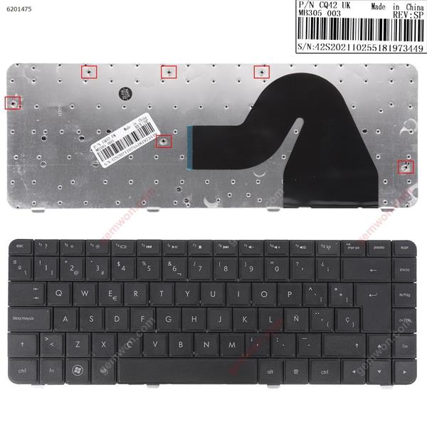 HP CQ42 BLACK Reprint SP V113662AK1 SP AEAX1L00210 629292-212 593111-121 Laptop Keyboard (Reprint)