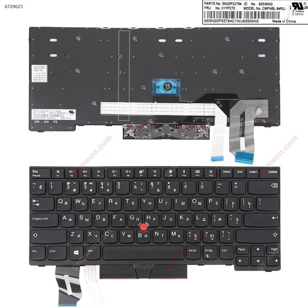 IBM Lenovo E480 L480 T480S  Black(With Point stick,Win8 ) OEM RU N/A Laptop Keyboard ()