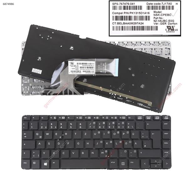 HP PROBOOK 440 G0 440 G1 445 G1 440 G2 445 G2 BLACK(Backlit without FRAME,without foil,For Win8) GR 7J17A0 P/N PK1315D1A16 Laptop Keyboard (Original)
