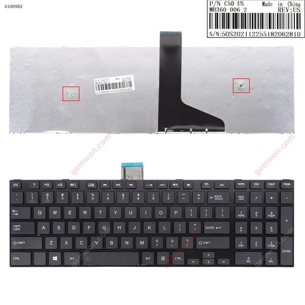 TOSHIBA C50 C55D BLACK( For Win8, OEM) US C50 MB360-004-2 HK360-4 Laptop Keyboard (OEM-B)